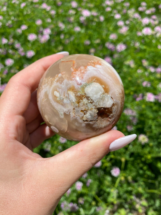 Flower Agate Sphere C