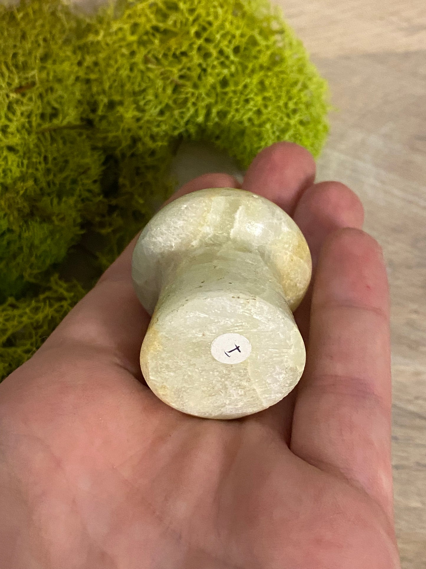 Pistachio Calcite Mushrooms