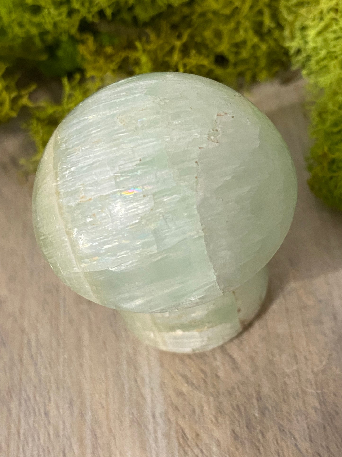 Pistachio Calcite Mushrooms