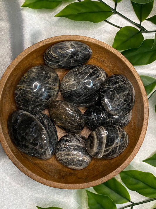 Black Moonstone Palmstones