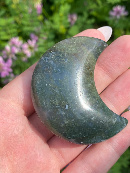 Moss Agate Moon