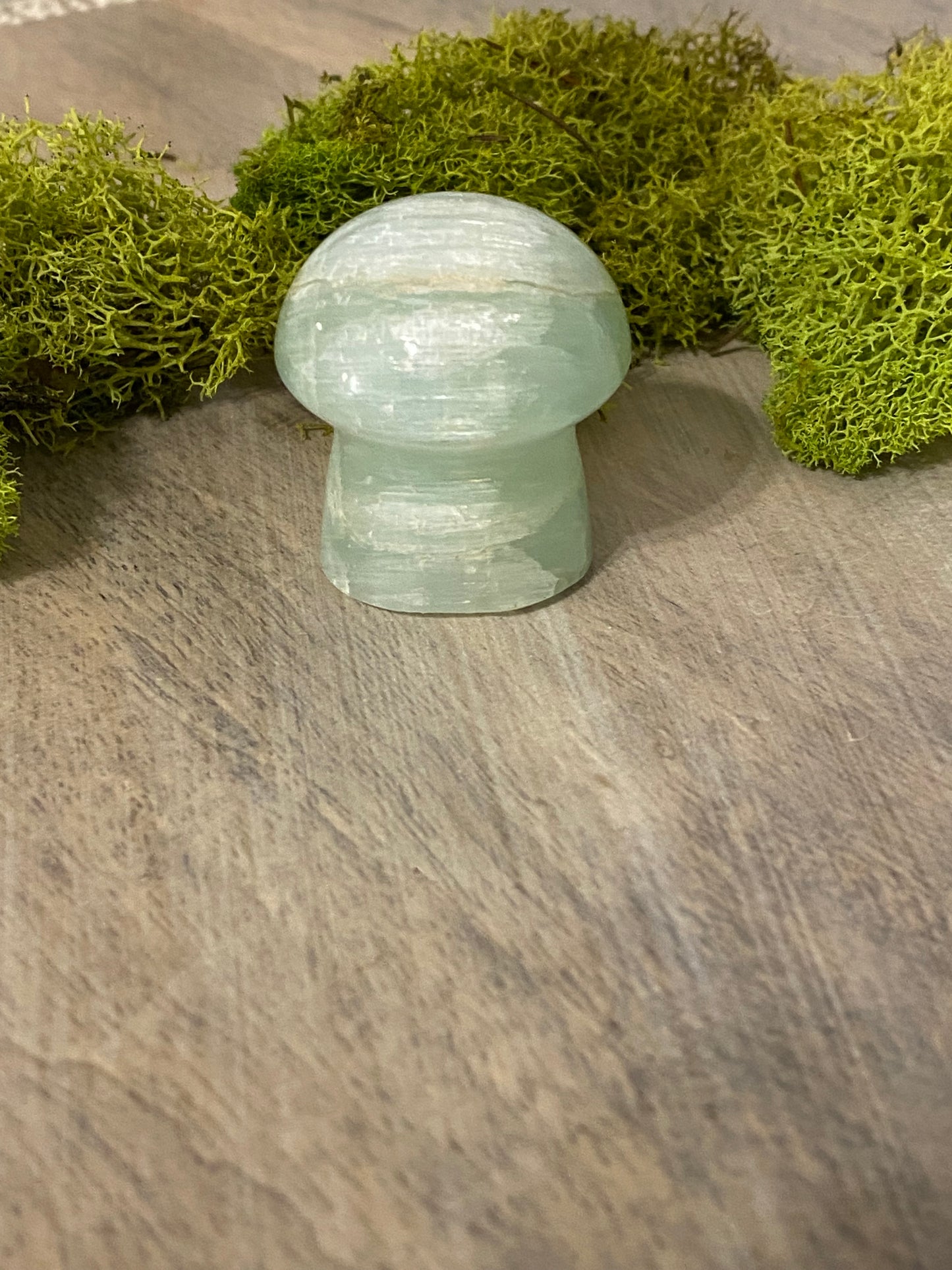 Pistachio Calcite Mushrooms