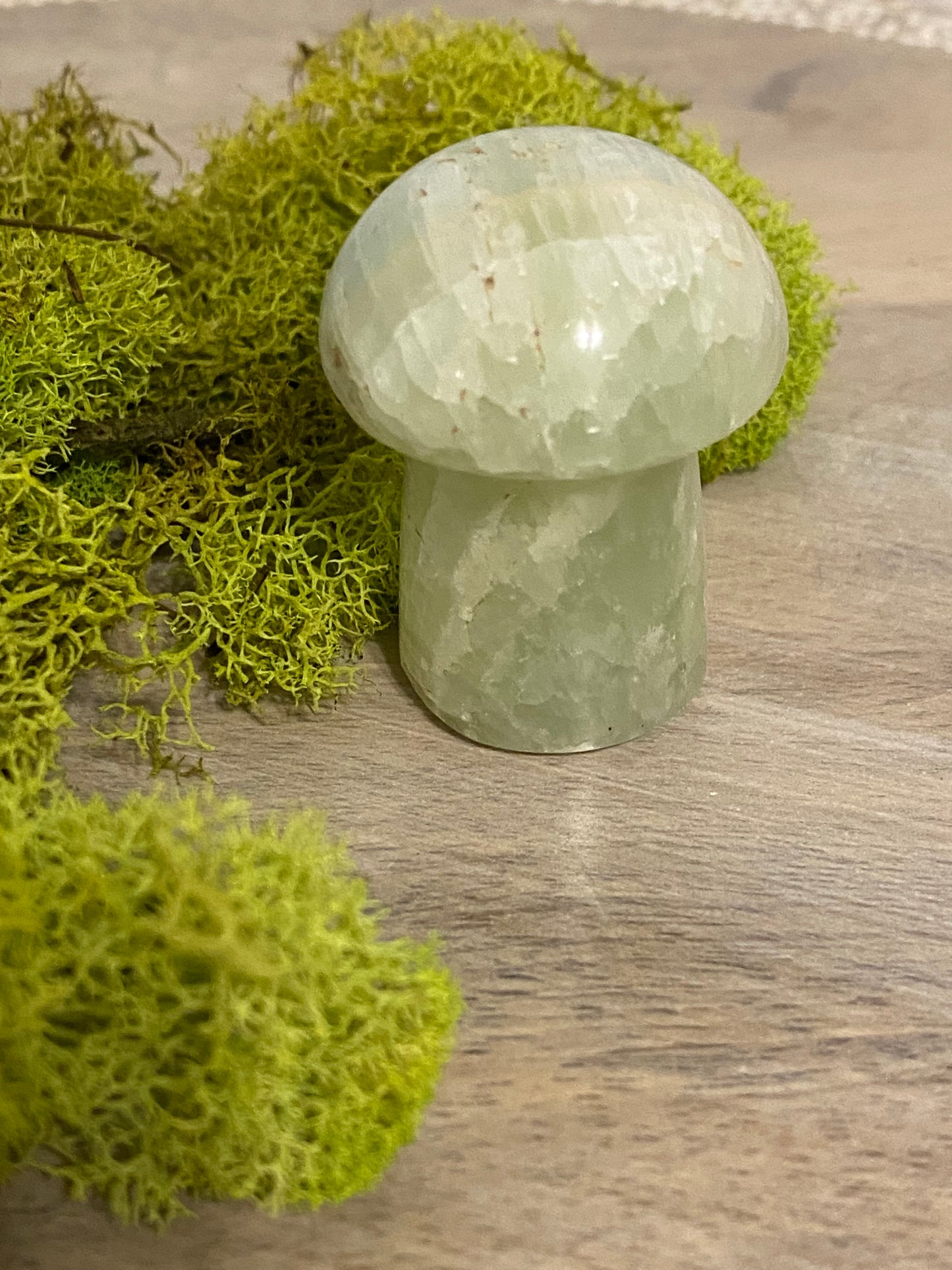 Pistachio Calcite Mushrooms